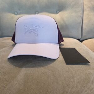 Arc'teryx Bird Trucker Curved Hat in Desert Salt NWT